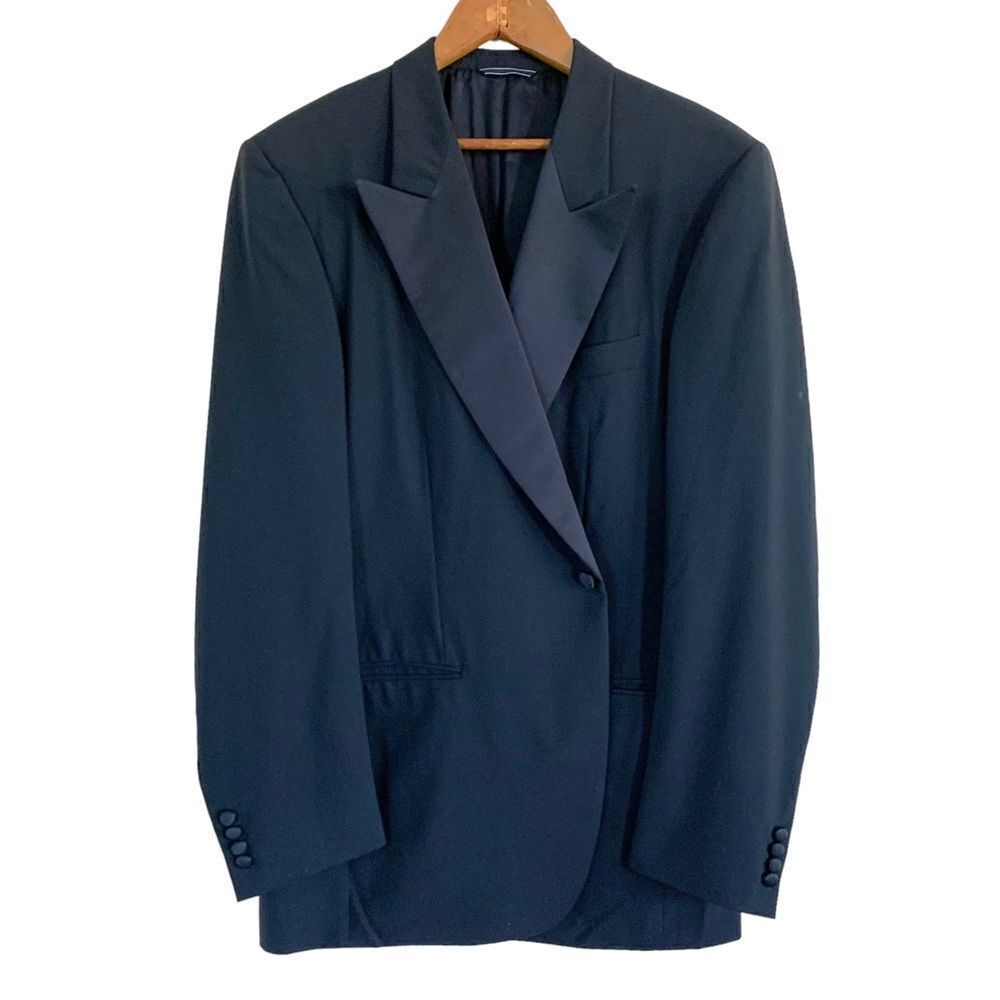 Dunhill Black Wool Suit Coat